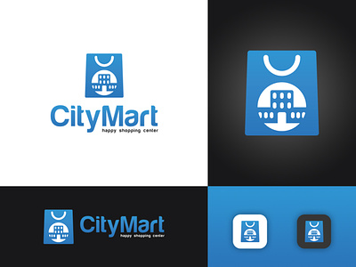 CityMart Logo - Minimal Ecommerce Logo Design