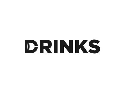 DRINKS Negative Space Logo