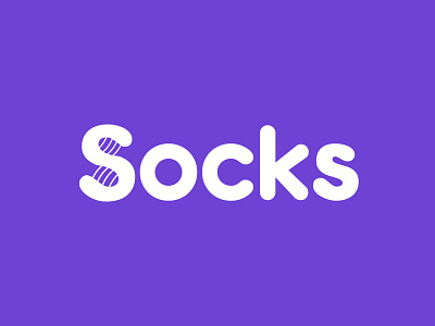 Socks Negative Space Logo brand identity brand logo branding business logo clean company logo lettering logo logo design logo designer logo identity logo mark logotype marks modern logo negative negative space sock logo socks wordmark