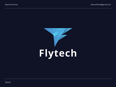 Flytech - Logo Design a b c d e f g h i j k l m n app icon brand identity branding creative logo design creative logo designer fly gradient it logo logo design logo identity logotype modern logo o p q r s t u v w x y z rocket send software tech ui