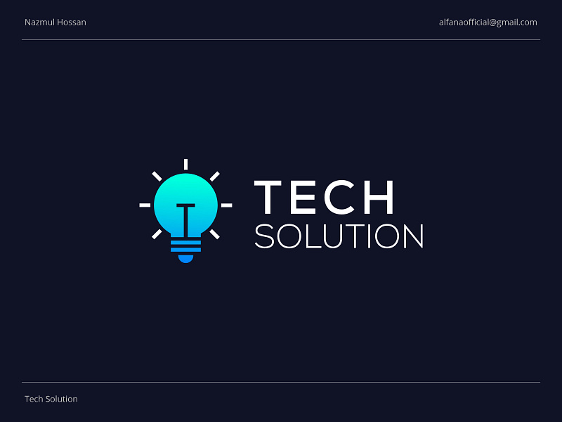 TECH SOLUTION - Logo Design by Nazmul Hossan | Logo and Brand Identity ...