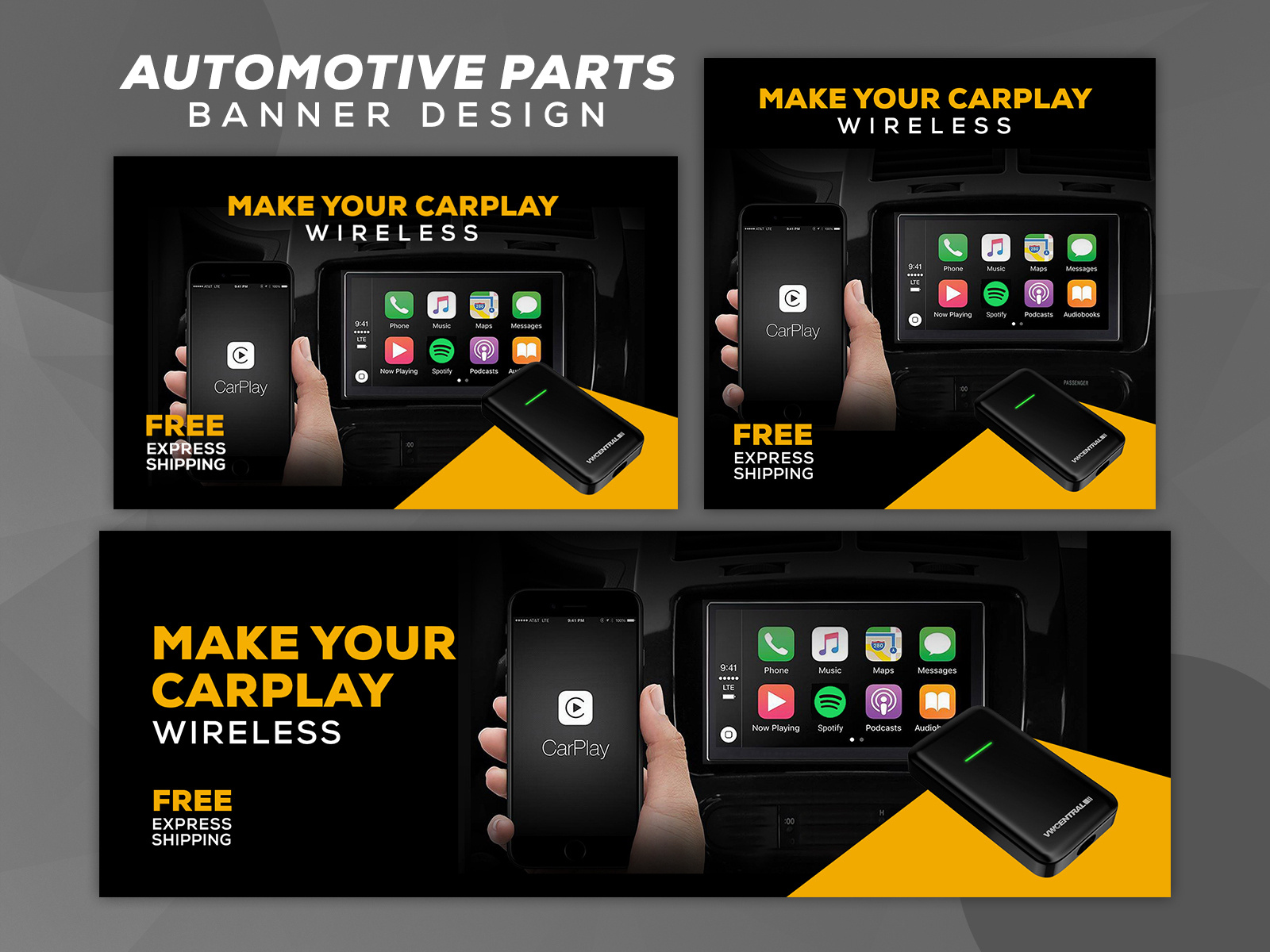 Automotive Parts - Banner Design by Nazmul Hossan | Freelance Logo