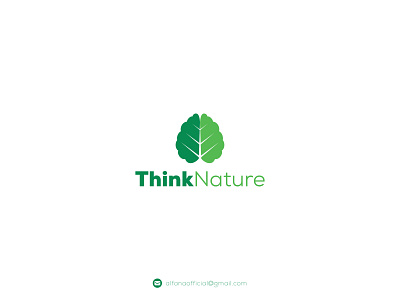 Think Nature - Bio Technology Logo Design bio technology brain brand identity branding colorful logo combination mark monogram creative logo design fintech green healthy leaf logo logo design logo identity logotype modern logo natural organic agricultural learning startup business company think