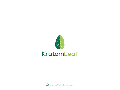 Kratom Leaf - Logo Design brand identity branding cbd creative drugs elegant icon kratom leaf logo logo design logo identity logotype mark medicine minimalist modern logo monogram natural organic