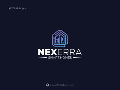 NEXERRA - Technology or IT Company Logo Design