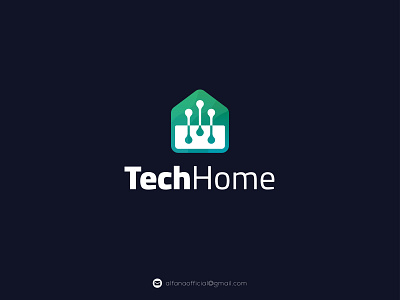 Tech Home Logo Design brand identity branding creative logo design gadget logo gradient logo home automation logo iot logo logo logo design logo identity logo inspiration logotype marks modern logo smart home logo software logo symbol tech home logo tech logo technology logo