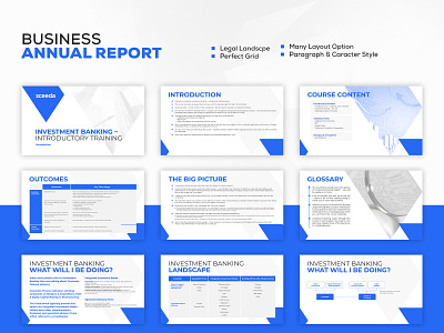 Business, Company Annual Report Design