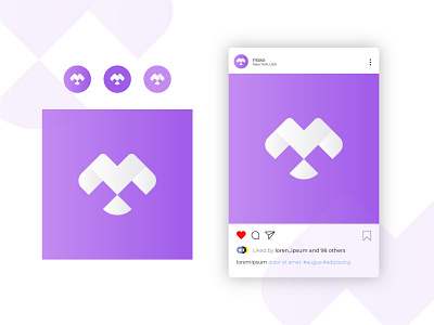 M Blockchain - Maxo Logo App Icon Design