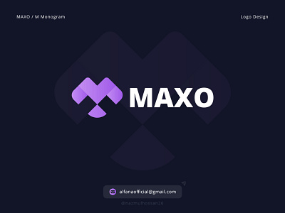 Maxo Blockchain Logo Design