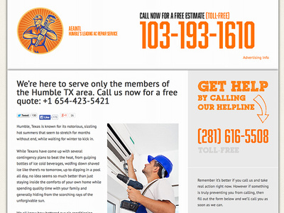 Ac Repair Humble TX website: www.aeaintl.com