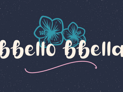 bbello bbella aloha font handlettering font handwritten font logo font modern font summer font