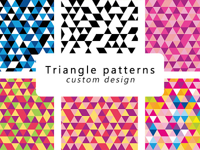 Patterns colorful composition design fabric fashion geometric illustration pattern print triangle vector