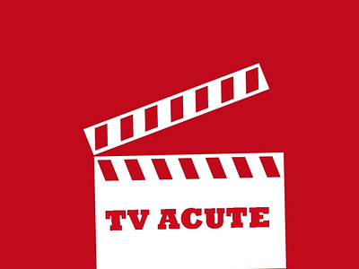 TV Acute - logo design icon illustration