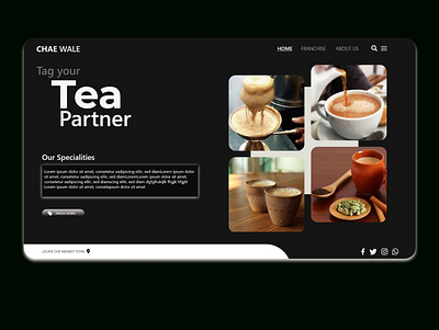 CHAE 2 animation app coffee design graphicdesign illustration minimal tea ui ux vector website