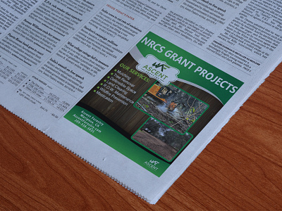 Newspaper Ad design eps PSD agricultural agriculture mulching newspaper newspaper ad newspapers