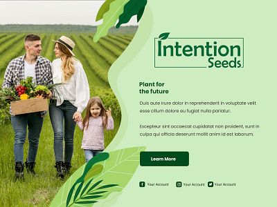 Agricultural company logo design - Intention seeds