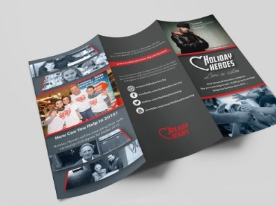 Holiday Heroes Brochure brochure design