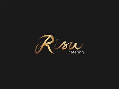 Risa Catering Logo branding catering logo design idenity logo logotype typography