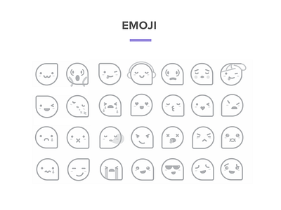 Emoji characters emoji flat graphic illustration vector