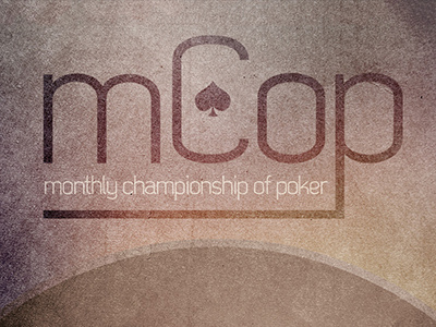 Monthly Championship of Poker logo poker texture