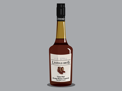 Three Pins Herbal Liqueur bottle drank drink drunk vector