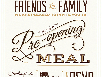 Invitation stuff invite type typography