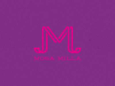Quick Monogram for a friend logo milla mm monogram mosa pink purple
