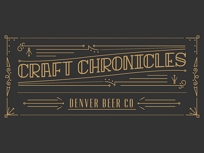 Crafty Chronic beer craft custom font letterpress line prohibition