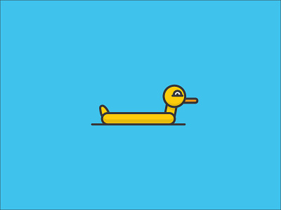 Skeptical Floaty Duck duck float