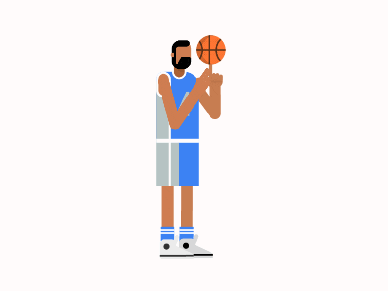 Hello NBA Season animation ball basketball nba player spinning