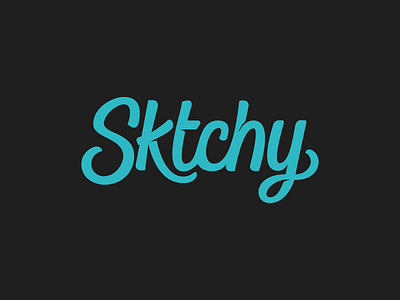 Sketchy App Logo app hand icon lettering logo script sktchy type typography