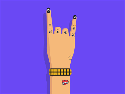 HOLY HECK IT'S FRIDAY. friday gwar hand heck metal rocker tattoos