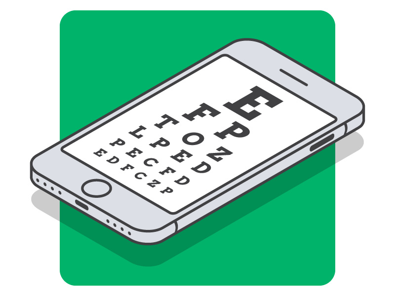 Whoa. On yo phone? contacts glasses eye doctor eye test hoverboard isometric phone