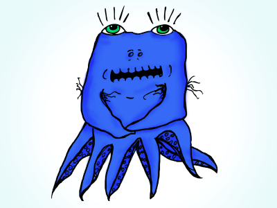 Morning Stylus hextopus sketch creature cthulu cute drawing lou monster octopus sea sketch weird