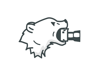 Bear + Camera = BearCam bear camera drawing logo photorapher vector