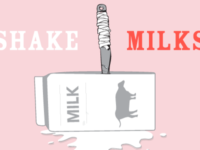 milkshake MILKSHANK connery logo milk milkshake shank shank connery stab stabbery stabbing