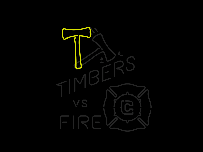 Timbers Vs. Fire animated chicago fire gif neon portland soccer timbers