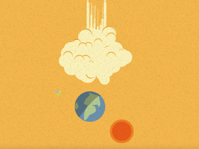 Earth and moon and sun and cloud earth rocket texture vector