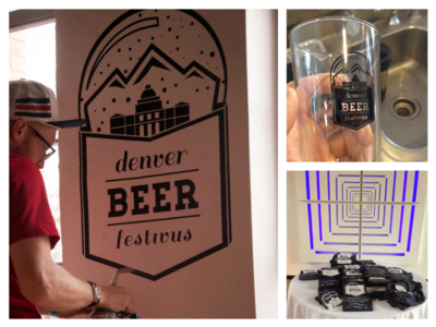Denver Beer Festivus COMPLETE! beer branding drunk logo snowglobe so drunk