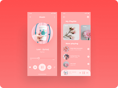 UI Music Mobile App mobile mobile app mobile ui music music app music player ui uidesign uiux