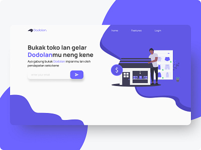 Dodolan - Online Shop blue design online shop online store shoping ui ui design uiux webdesign