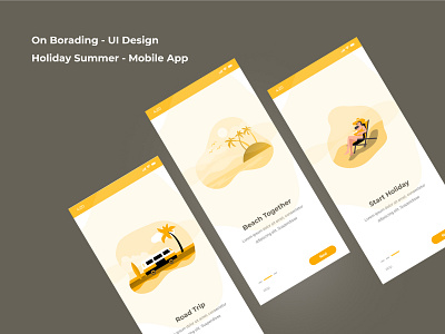 Holiday Summer adventure design gold illustration summer ui ui design uiux webdesign