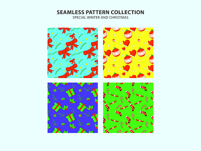 Seamless pattern winter christmas