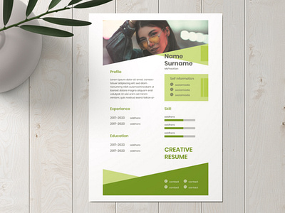 Creative CV Green