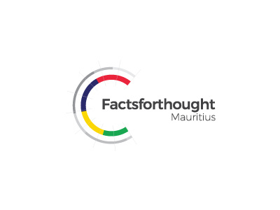 Factsforthought logo chart facts flag mauritius mauritius flag pie pie chart