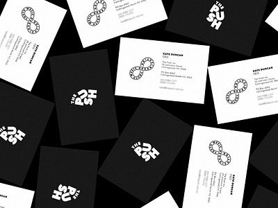 The Push Business Cards branding business card