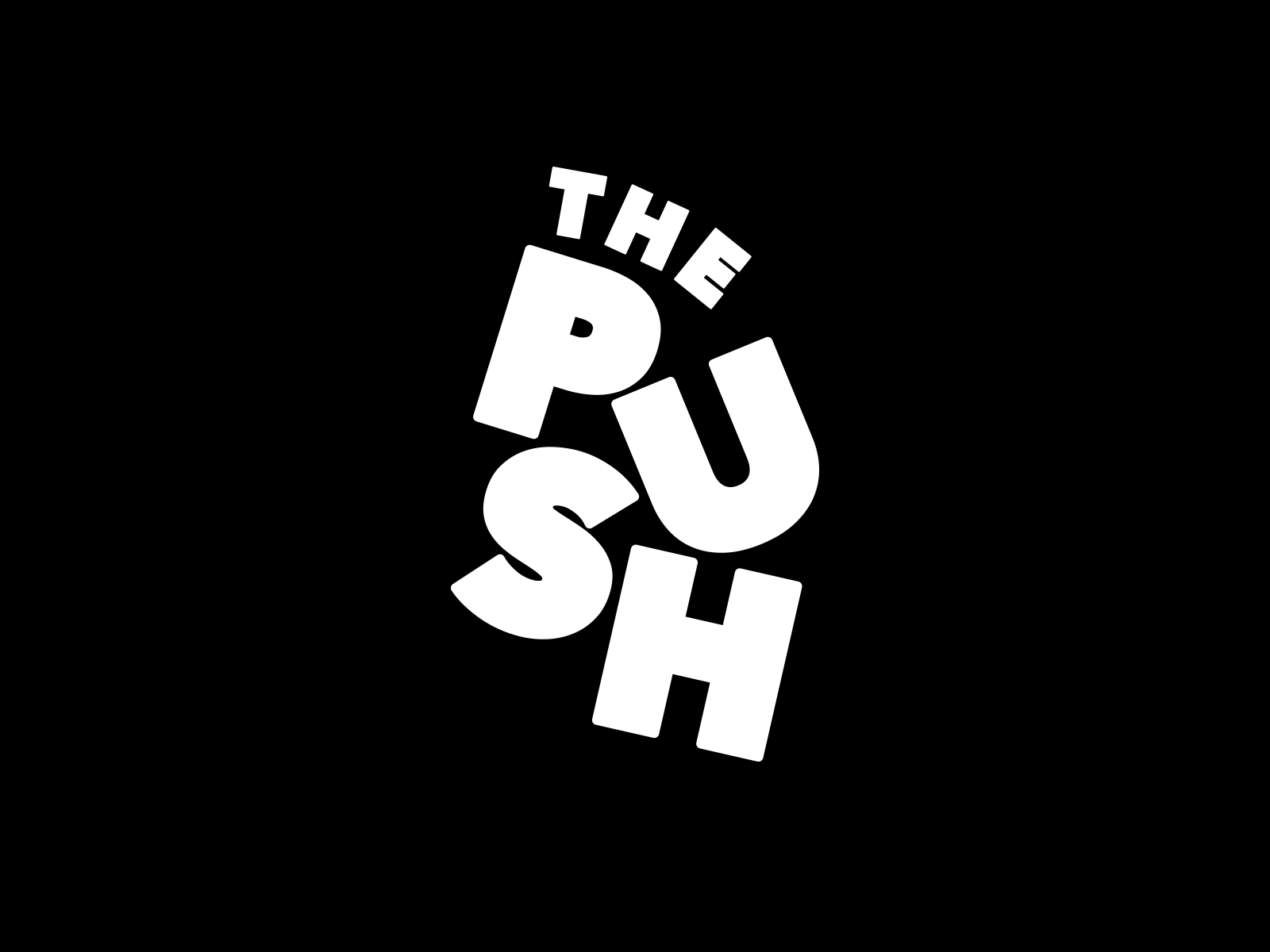 The Push branding design logo push