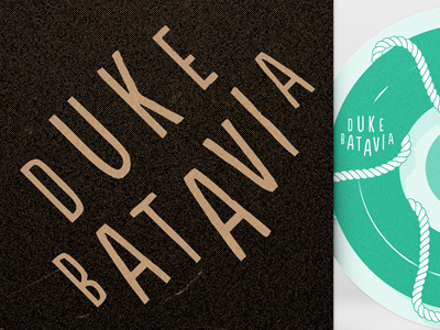 Duke Batavia CD artwork changes band cd cover art disc duke batavia nautic print sailor