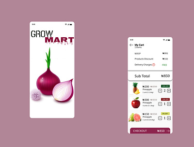 Shopping App app design shopping shopping cart ui