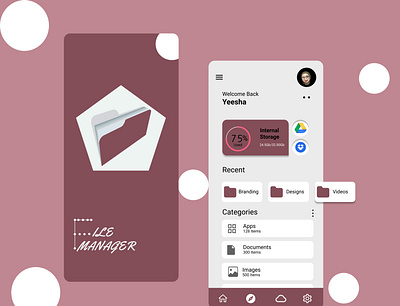 File manager interface app design file manager ui